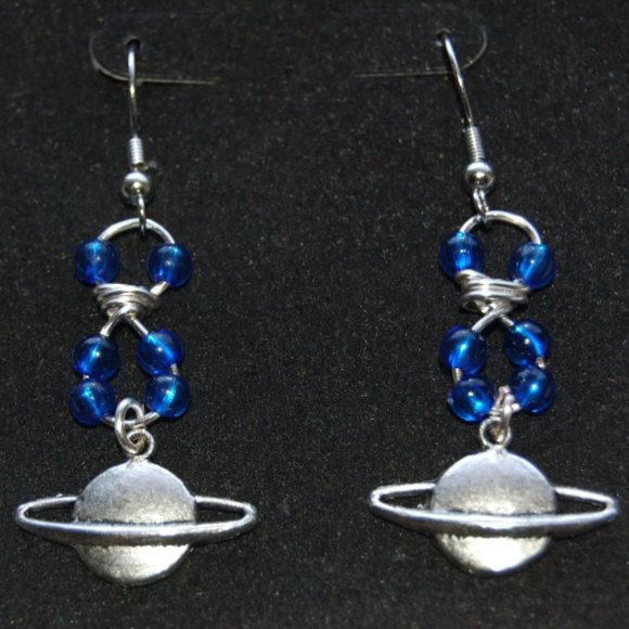 Handmade 'Saturn' Earrings - Picture 4 of 6